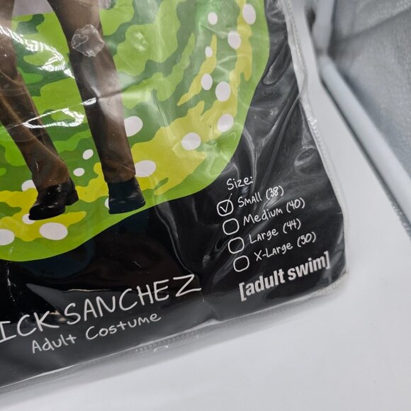 Rick and Morty Rick Sanchez Costume Adult Small Mask Lab Coat Adult Swim TV - Picture 4 of 11